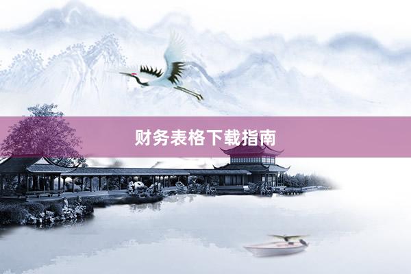 财务表格下载指南